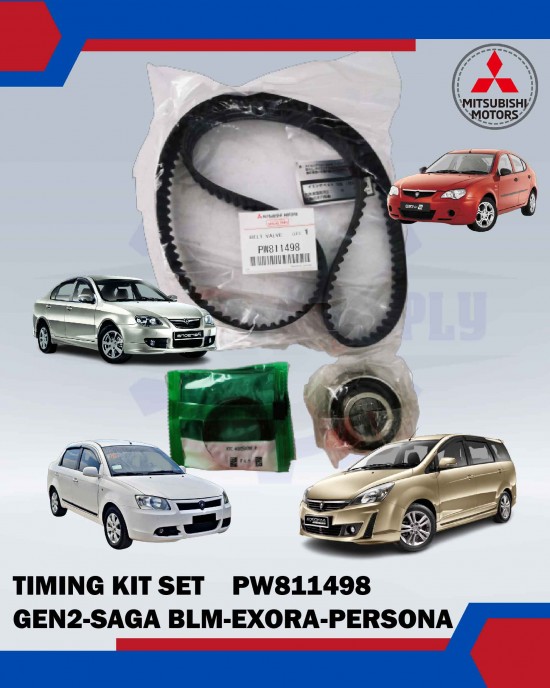 Proton Saga BLM GEN2 Exora Persona Timing Kit Set Mitsubishi PW811498